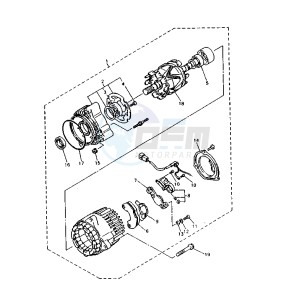 YZF R 750 drawing GENERATOR