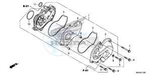 NC750XDG SH125AS UK - (E) drawing WATER PUMP