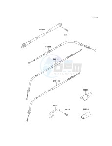 KLX 300 A [KLX300R] (A6F-A7A) A6F drawing CABLES