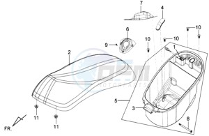 MIO 100 drawing BUDDYSEAT - HELMET BOX