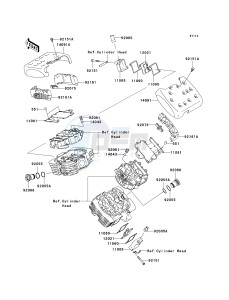 VN 1600 D [VULCAN 1600 NOMAD] (D6F-D8FA) D8F drawing CYLINDER HEAD COVER