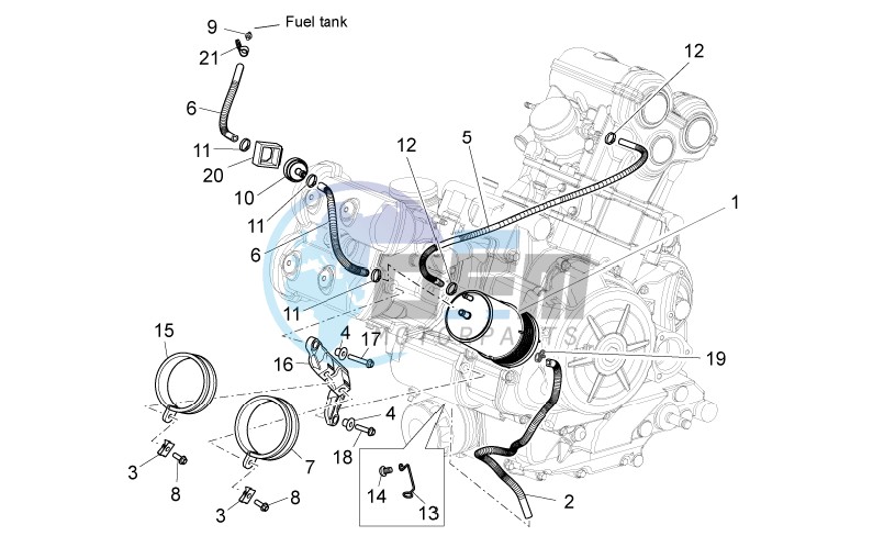 Fuel vapour recover system