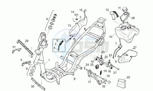 SR 50 Air (Vertical cylinder) vertical cil Air cooled drawing Frame