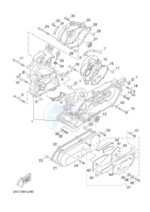 YN50F NEO'S 4 (2AC7 2AC7 2AC7) drawing CRANKCASE