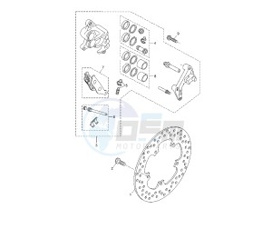 YP R X-MAX ABS 125 drawing FRONT BRAKE CALIPER