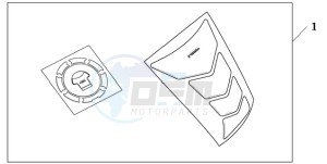 CBR1000RRA Korea - (KO) drawing TANKPAD / FUEL LID COVER