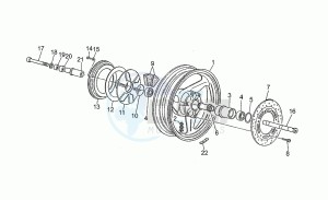 Daytona 1000 RS RS drawing Rear wheel