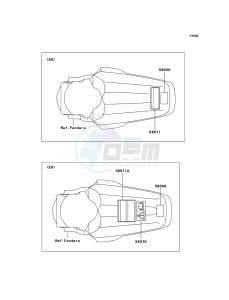 KX125 KX125M8F EU drawing Labels