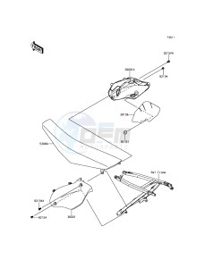 KX250F KX250ZGF EU drawing Side Covers