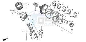 CBF600N drawing CRANKSHAFT/PISTON (CBF600S6/SA6/N6/NA6)