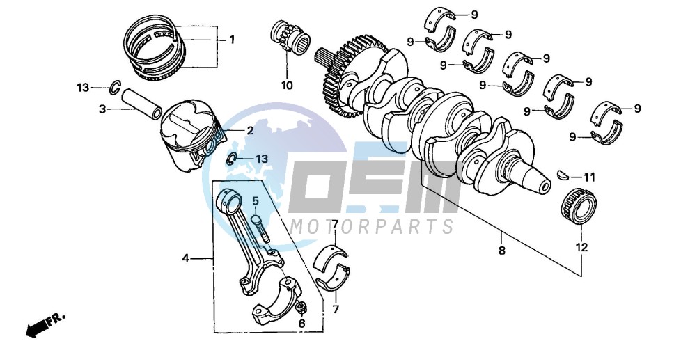 CRANKSHAFT/PISTON (CBF600S6/SA6/N6/NA6)