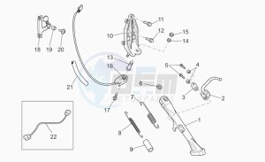 Griso V 1100 IE IE drawing Lateral stand