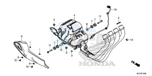 CBR650FAE CBR650FAE 2ED - (2ED) drawing EXHAUST MUFFLER