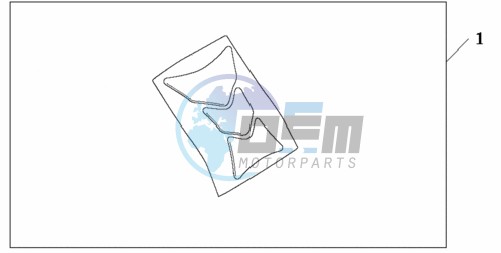 TANK PAD HONDA WING LOGO