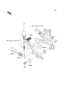 NINJA ZX-10R ZX1000D7F FR GB XX (EU ME A(FRICA) drawing Brake Pedal