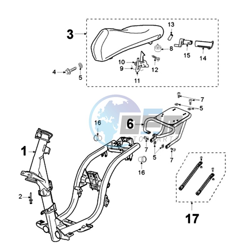 FRAME AND SADDLE