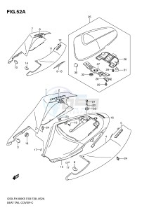 GSX-R1000 (E3-E28) drawing SEAT TAIL COVER (MODEL K6)