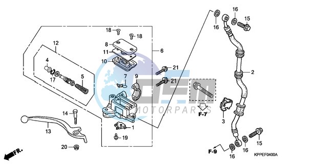 FR. BRAKE MASTER CYLINDER