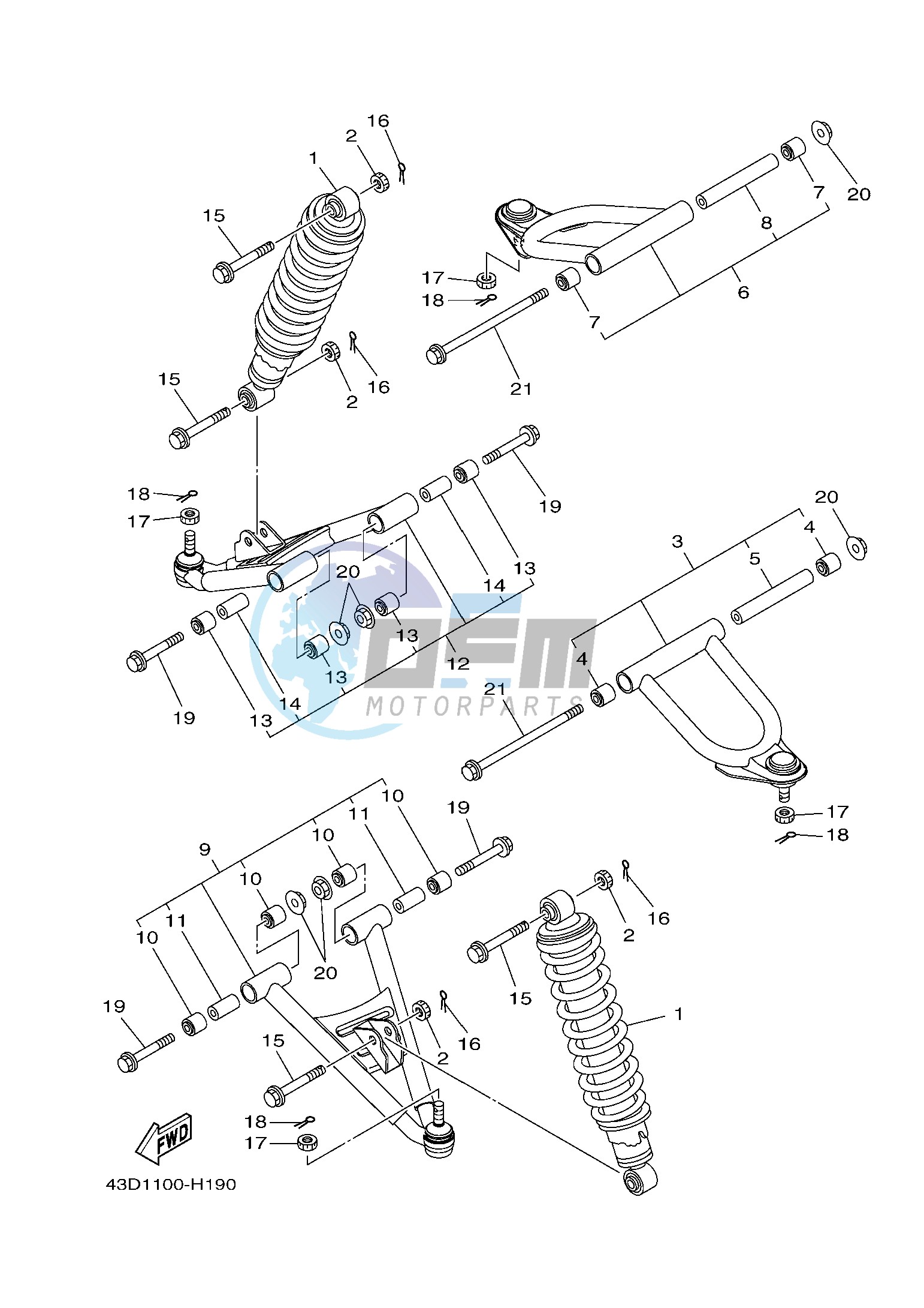 FRONT SUSPENSION & WHEEL