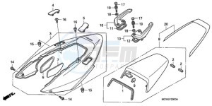 VFR8009 U / MME TWO drawing REAR COWL