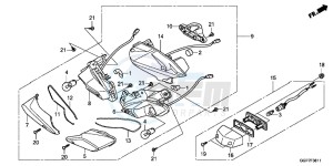 NSC50T2F NSC50T2 UK - (E) drawing REAR COMBINATION LIGHT (NSC502WH/ T2)