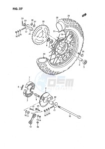 JR50 (P3) drawing REAR WHEEL