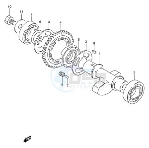 TU250X (E2) drawing CRANK BALANCER