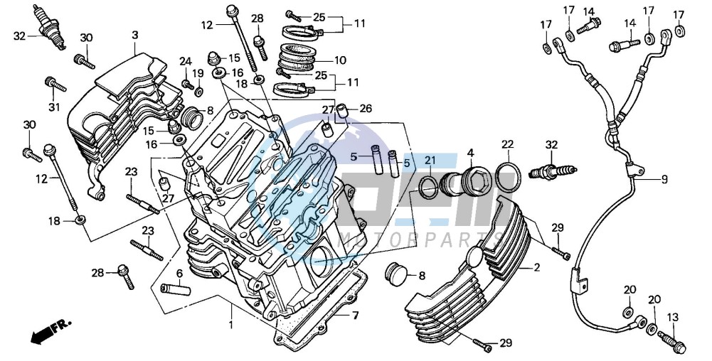 CYLINDER HEAD (FRONT)