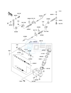 KAF 620 K [MULE 3010 TRANS4X4 HARDWOODS GREEN HD] (K6F-K8F) K6F drawing MASTER CYLINDER