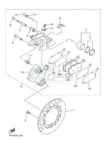 XJ6N 600 XJ6-N (NAKED) (20SK) drawing REAR BRAKE CALIPER