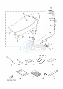 XSR700 MTM690-U (B9J2) drawing SEAT