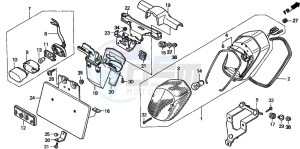 VT750C drawing TAILLIGHT (1)