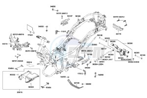 DOWNTOWN 125 I Italy drawing Frame Body