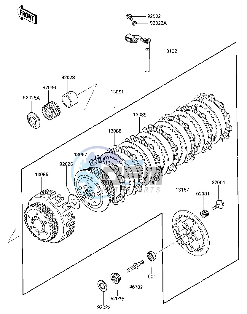 CLUTCH -- ZX600AE046301-051066- -