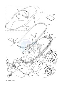 YP125RA EVOLIS 125 ABS (BL22 BL22) drawing SEAT