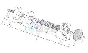 SR 50 ie AND carb. USA drawing Clutch