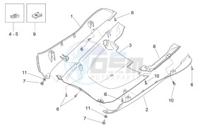 Mojito 125 drawing Central body - Underpanel