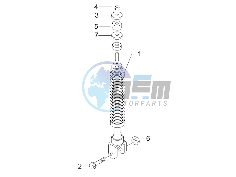 Rear suspension - Shock absorbers