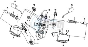 CROX 50 (AE05W6-NL) (L5-M1) drawing HANDLEBAR / BRAKE LEVERS COMPLETE L/R