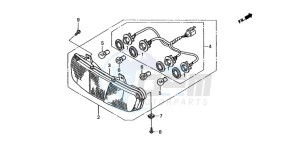 ST1100A drawing REAR COMBINATION LIGHT