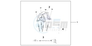 VFR1200FD VFR1200F UK - (E) drawing 12V DC SOCKET KIT