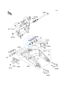 ZX636 C [NINJA ZX-6R] (C6F) C6F drawing SWINGARM