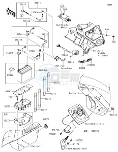 JET SKI ULTRA 310X JT1500LEF EU drawing Electrical Equipment