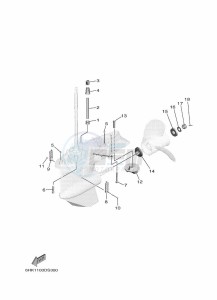 F100FETX drawing PROPELLER-HOUSING-AND-TRANSMISSION-2