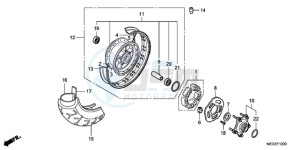 VT750C9 Europe Direct - (ED / MME) drawing REAR WHEEL