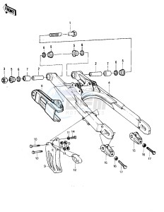 KX 420 A [KX420] (A1-A2) [KX420] drawing SWING ARM -- KX420-A1- -