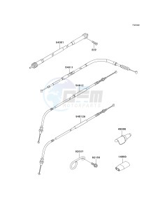 KLX300 A [KLX300R] (A10) A10 drawing CABLES