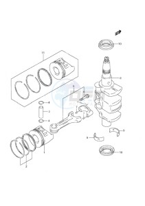 DF 9.9 drawing Crankshaft