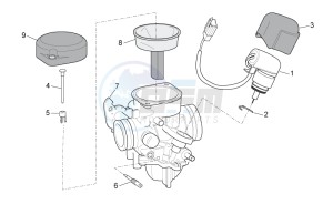 Scarabeo 100 4T e3 net drawing Carburettor II