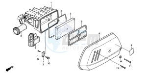 SH75 drawing AIR CLEANER